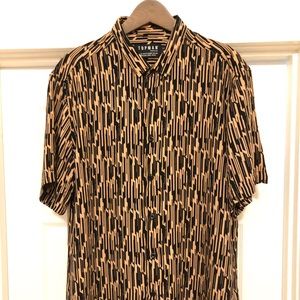 Topman all over geo Print Short Sleeve shirt